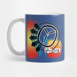 Blink to the future-album cover parody Mug